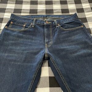 Levi Levi's 559 Straight Leg Jeans Men's Size 33 x 32 Dark Cotton Denim